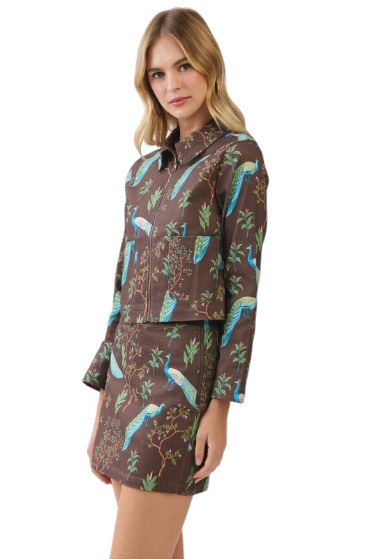 Chocolate & Turquoise Peacock Set