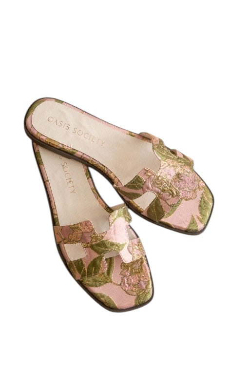 Rosé Jacquard Slides