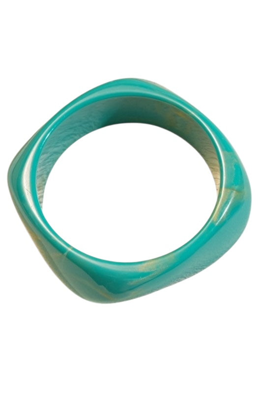 Narrow Abstract Resin Bangle- 2 colors