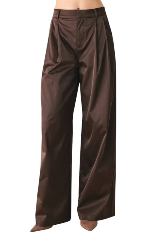 Espresso Pleated Trousers