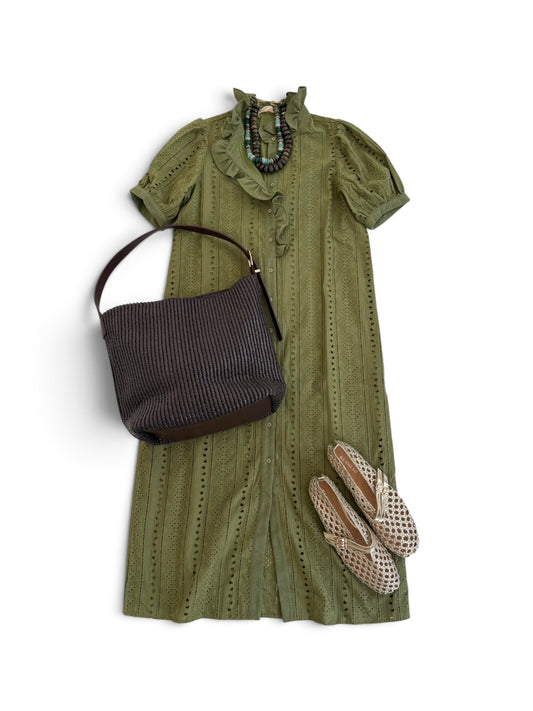 Citron Eyelet Midi