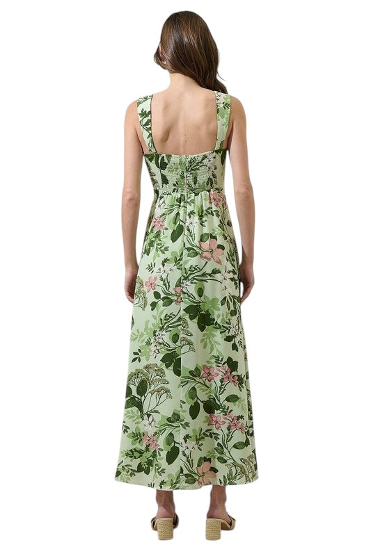 Green & Pink Sweetheart Midi