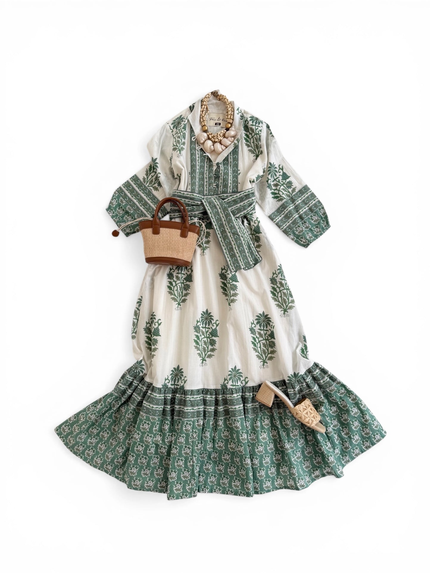 State Street Maxi in Green Floral