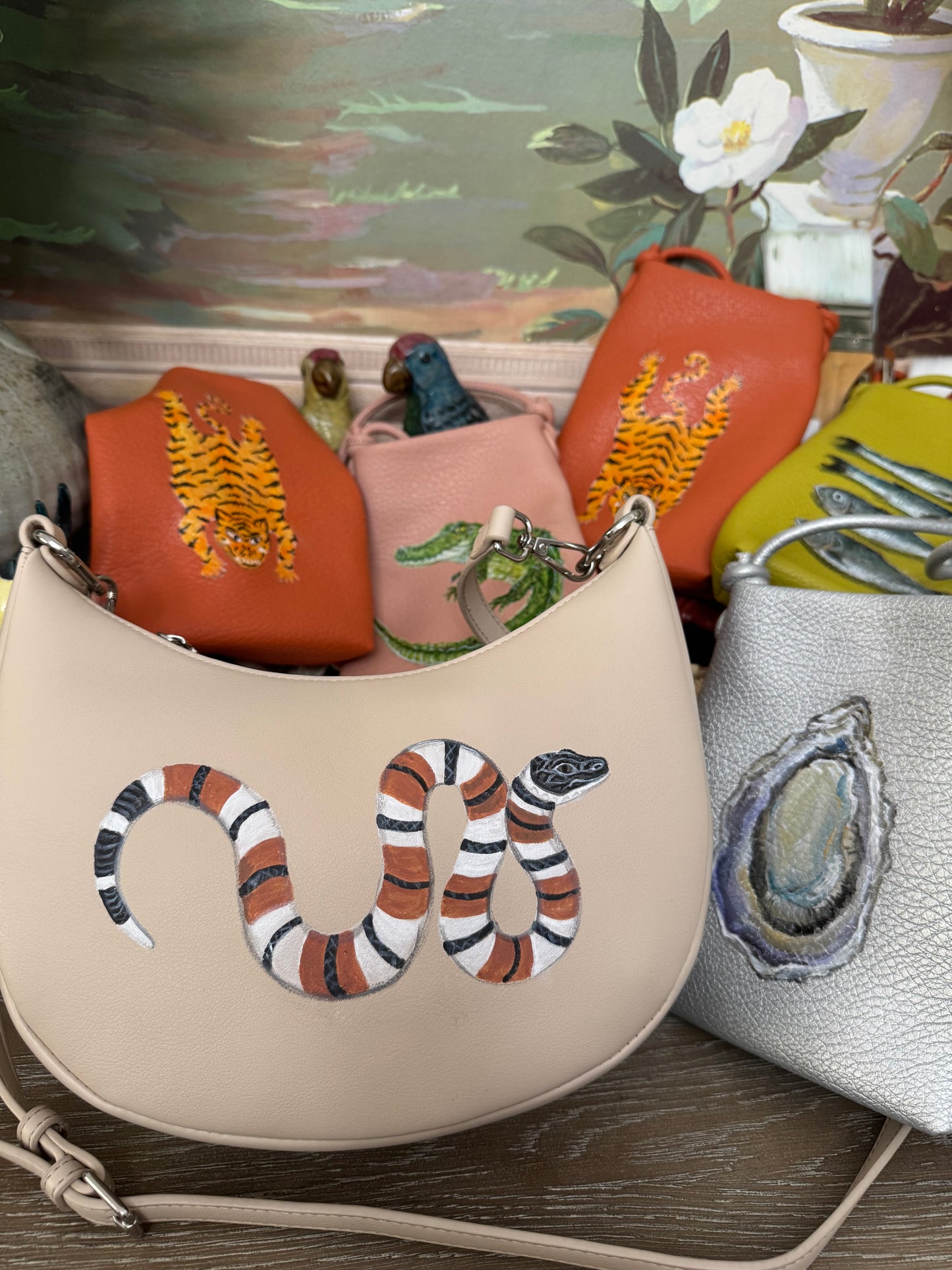Jenn Leverett Art Hand Painted Handbags