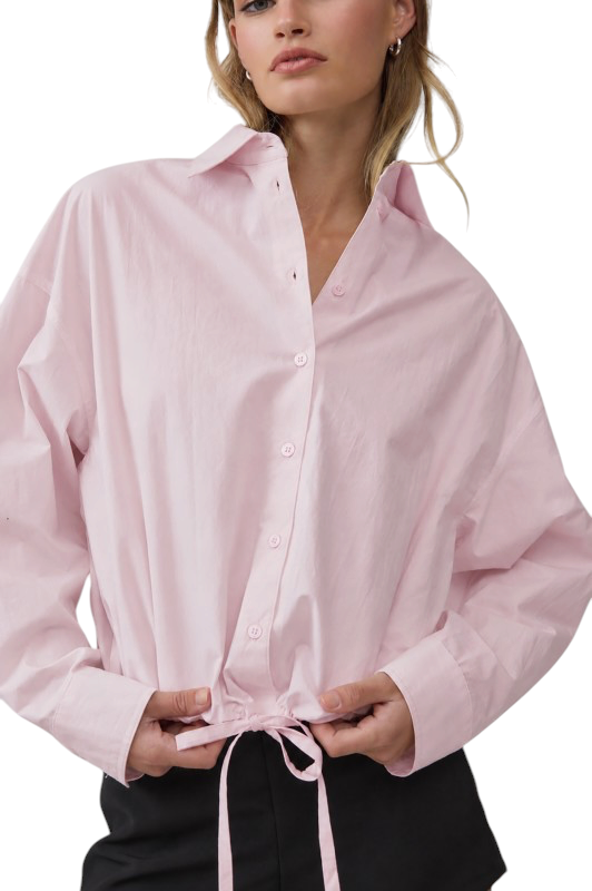 Drawstring Poplin Oxford- 2 Colors