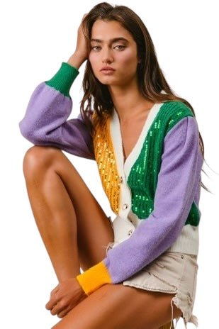 Second Line Sequin Cardigan