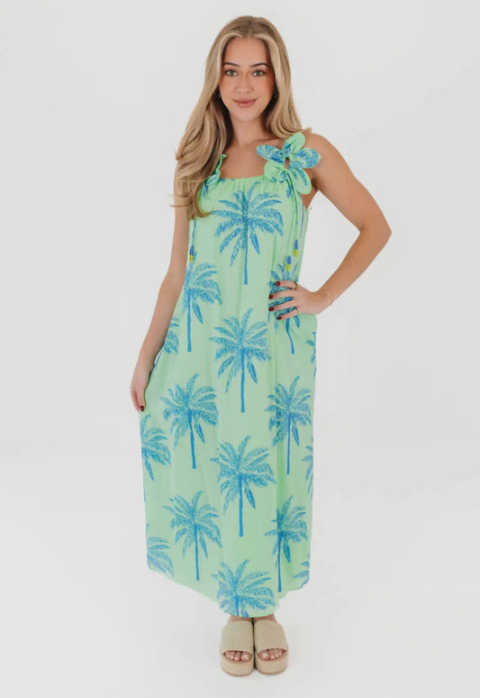 Lime Palms Sun Dress