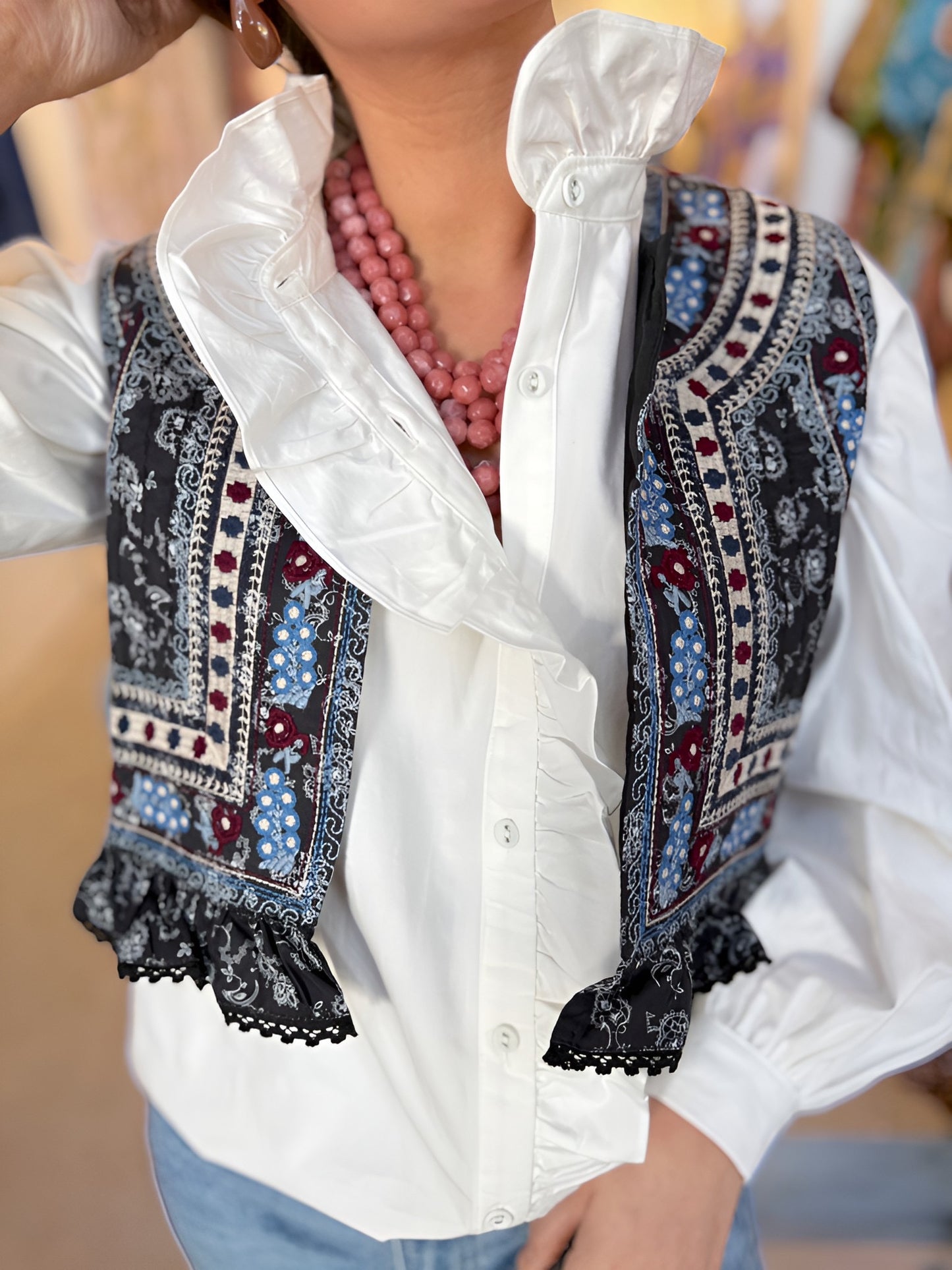 Embroidery Vest
