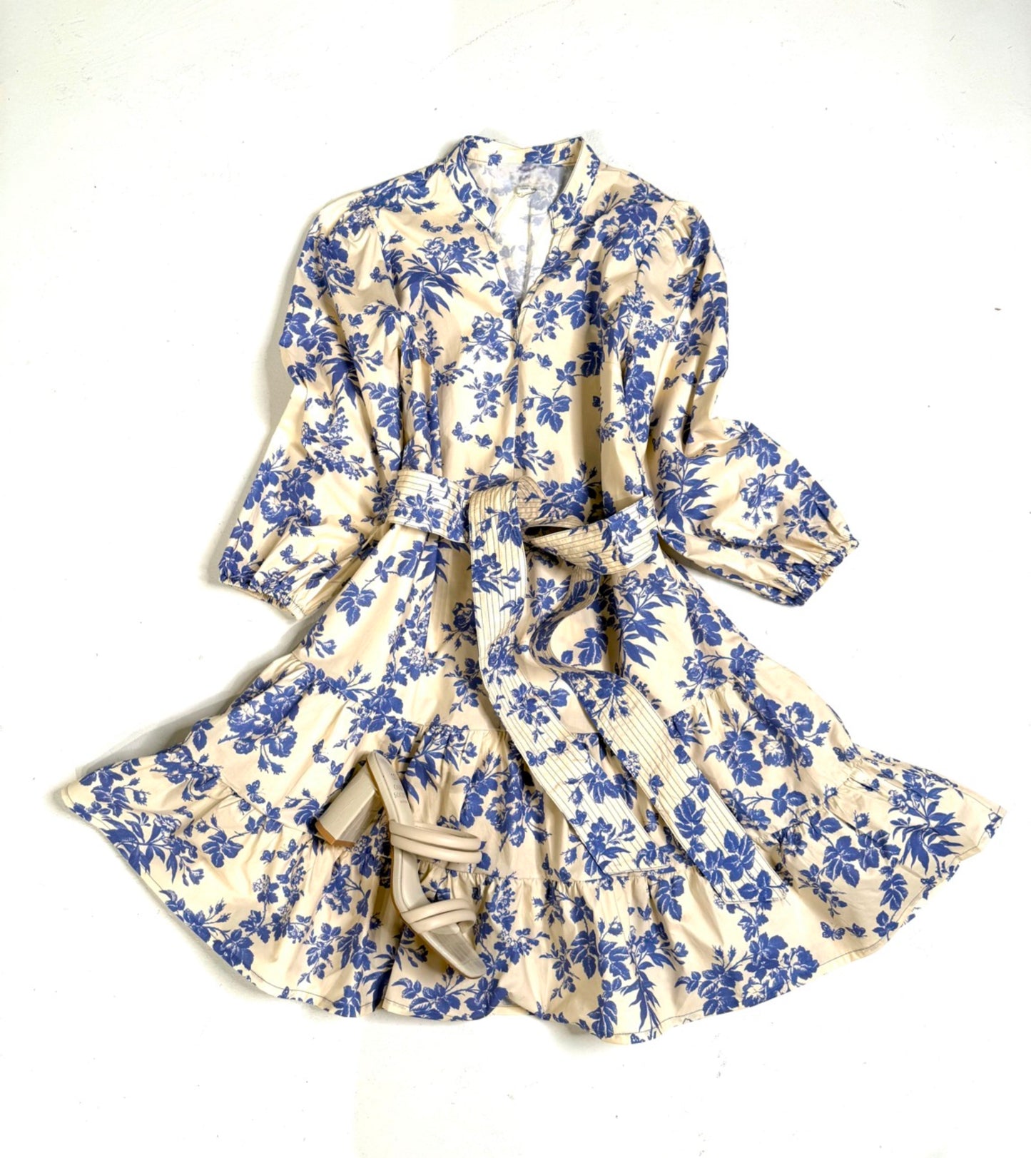 Blue & Cream Floral Mini