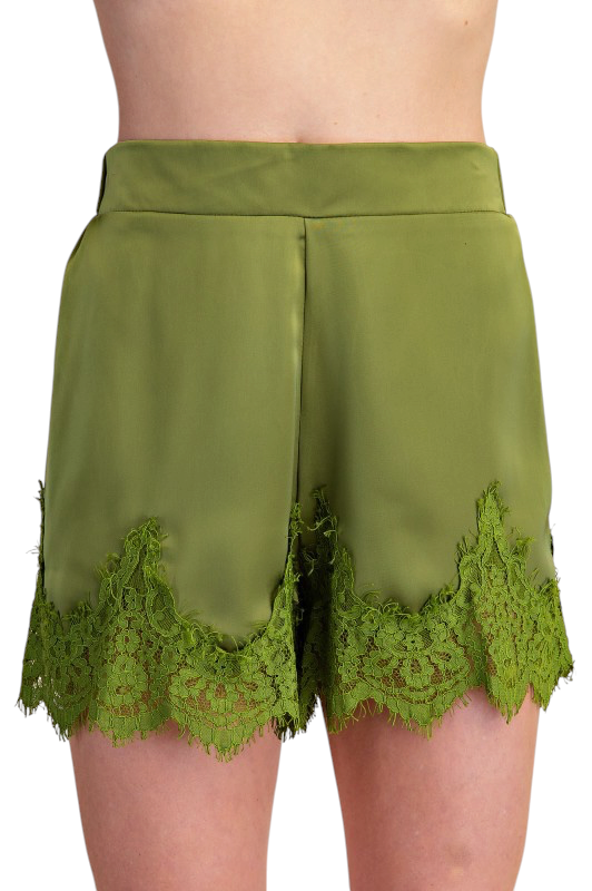 Citron & Lace Silky Shorts