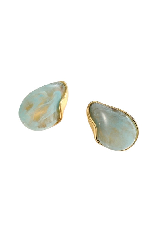 Resin Nugget Earring