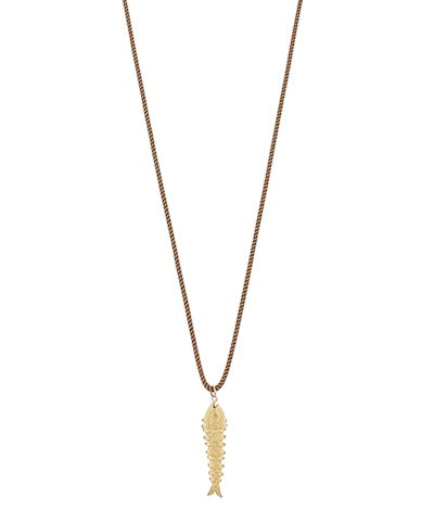 Fish Necklace on Rope Chain