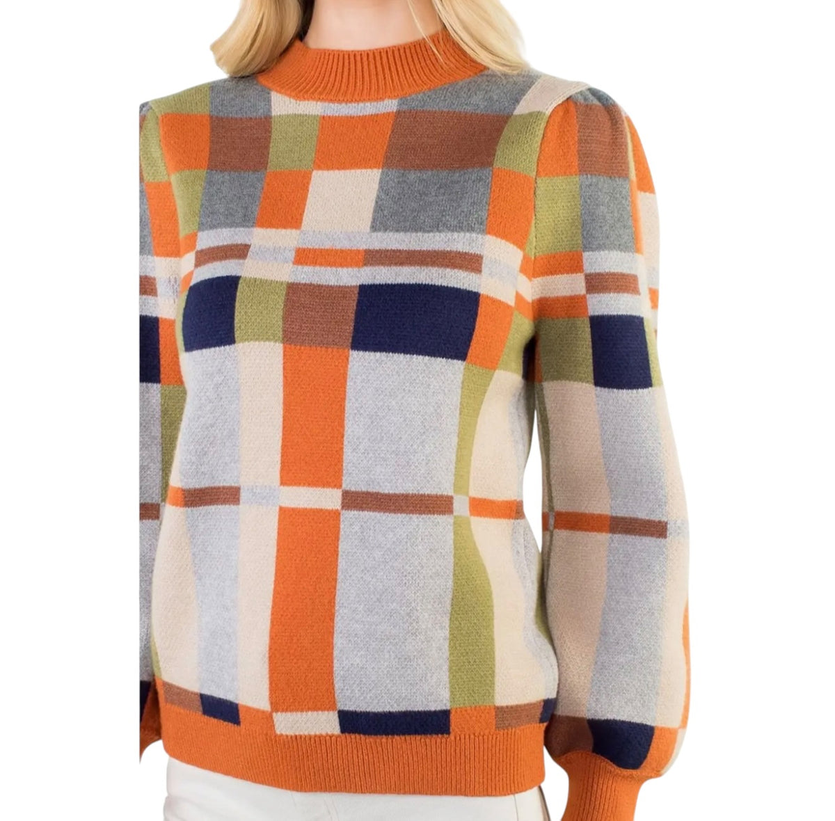 Fall Plaid Sweater