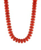 Jumbo Rondelle Bead Necklace- 7 Colors