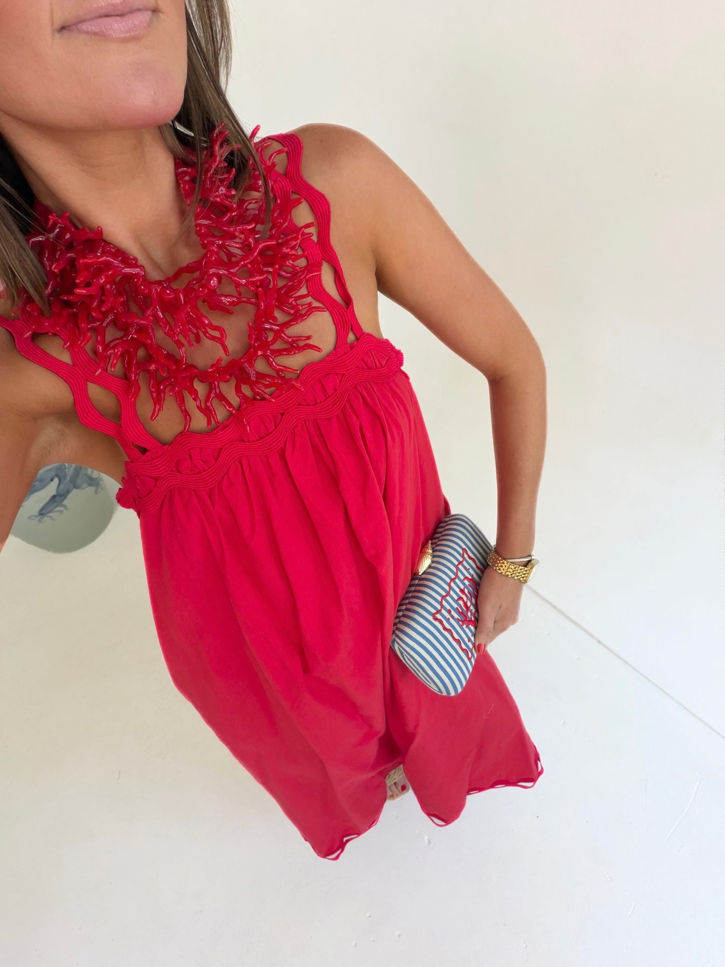 Red RicRac Midi