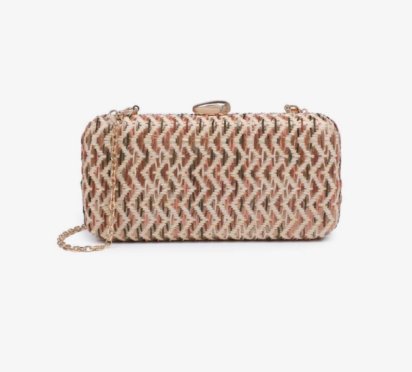 Raffia Squiggles Clutch