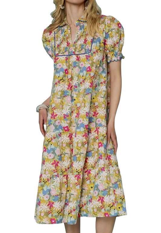 Wildflowers Cotton Midi