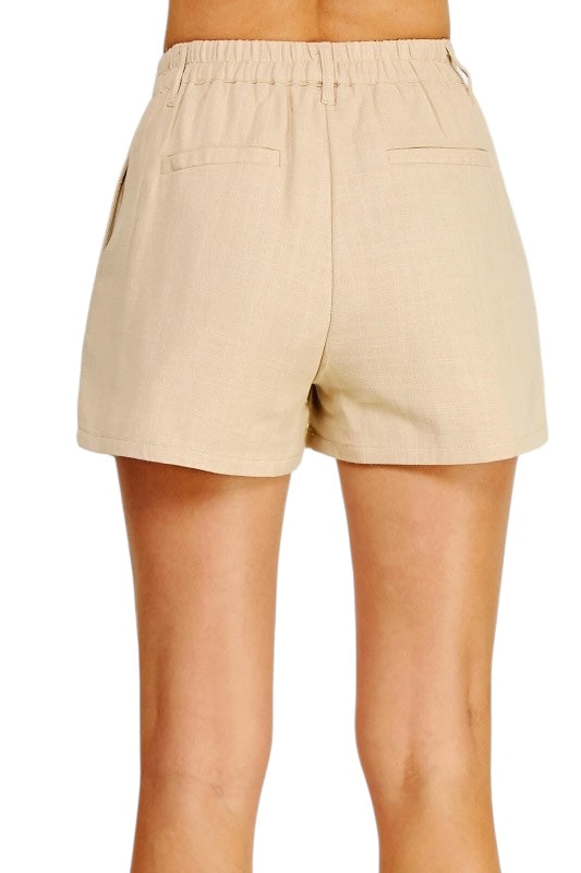 Wavy Colorblock Shorts - Lime