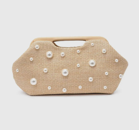 Pearl & Raffia Handbag