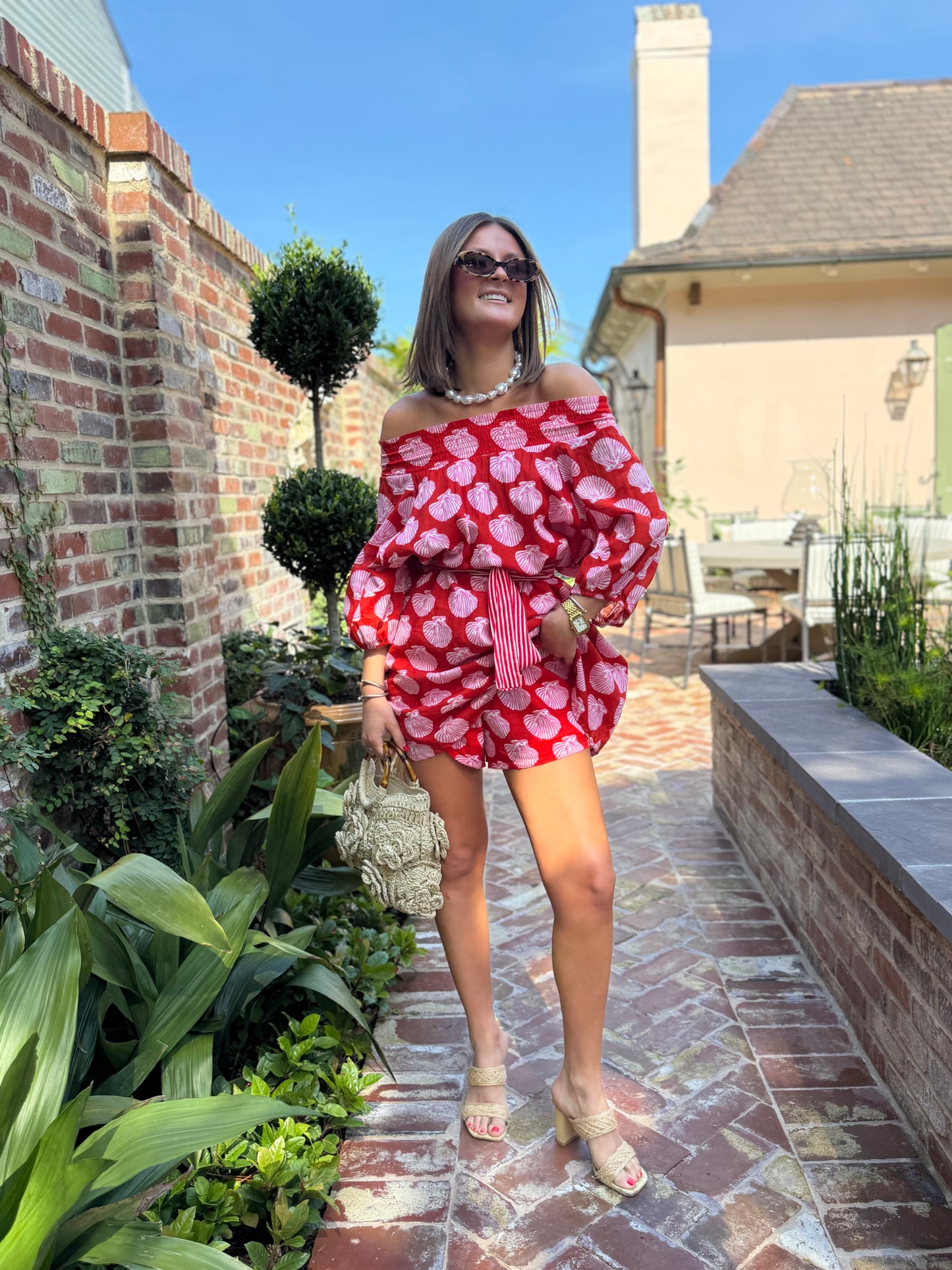 Eleanore Street Mini in Red & Pink Shells