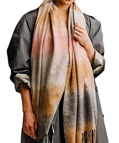 Watercolor Cashmere Blend Scarf- 2 Colors