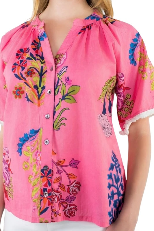 Maeve Mixed Florals Top