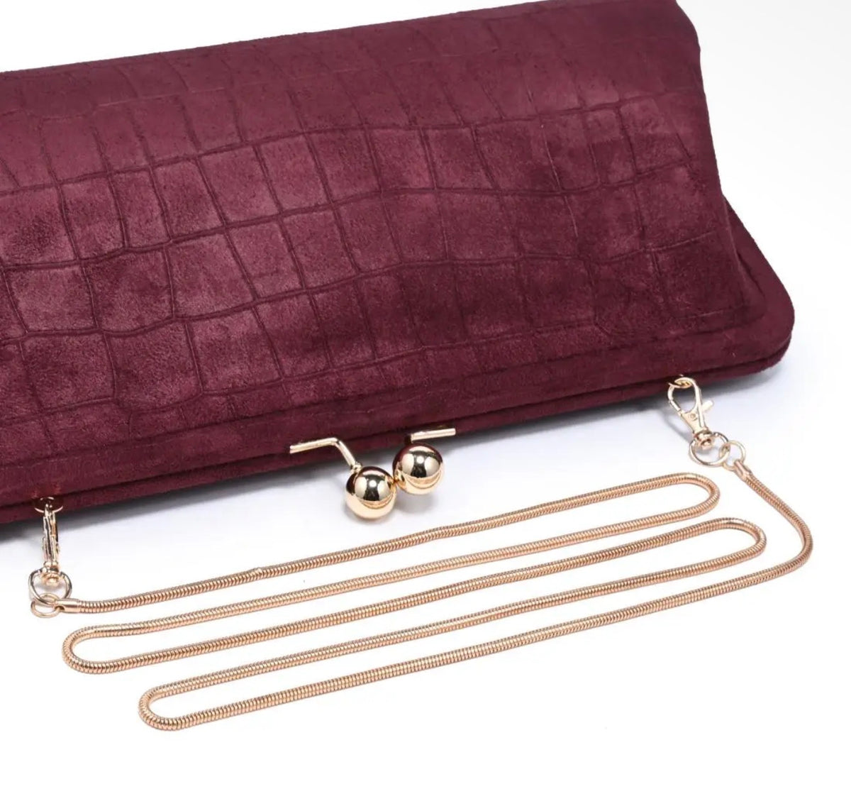 Suede Envelope Clutch- 2 Colors