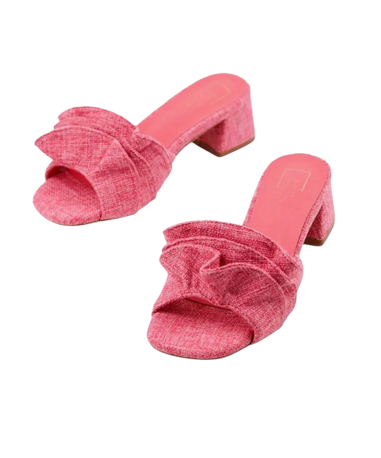 Ruffle Raffia Heel - 2 Colors