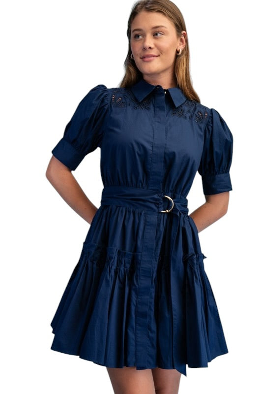 Belted Poplin Mini - 2 Colors
