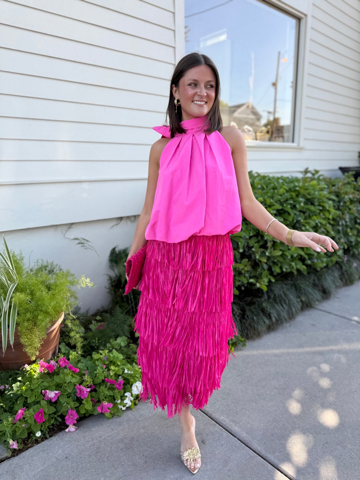 Fringe Midi Skirt- 4 Colors