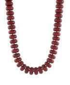 Jumbo Rondelle Bead Necklace- 7 Colors