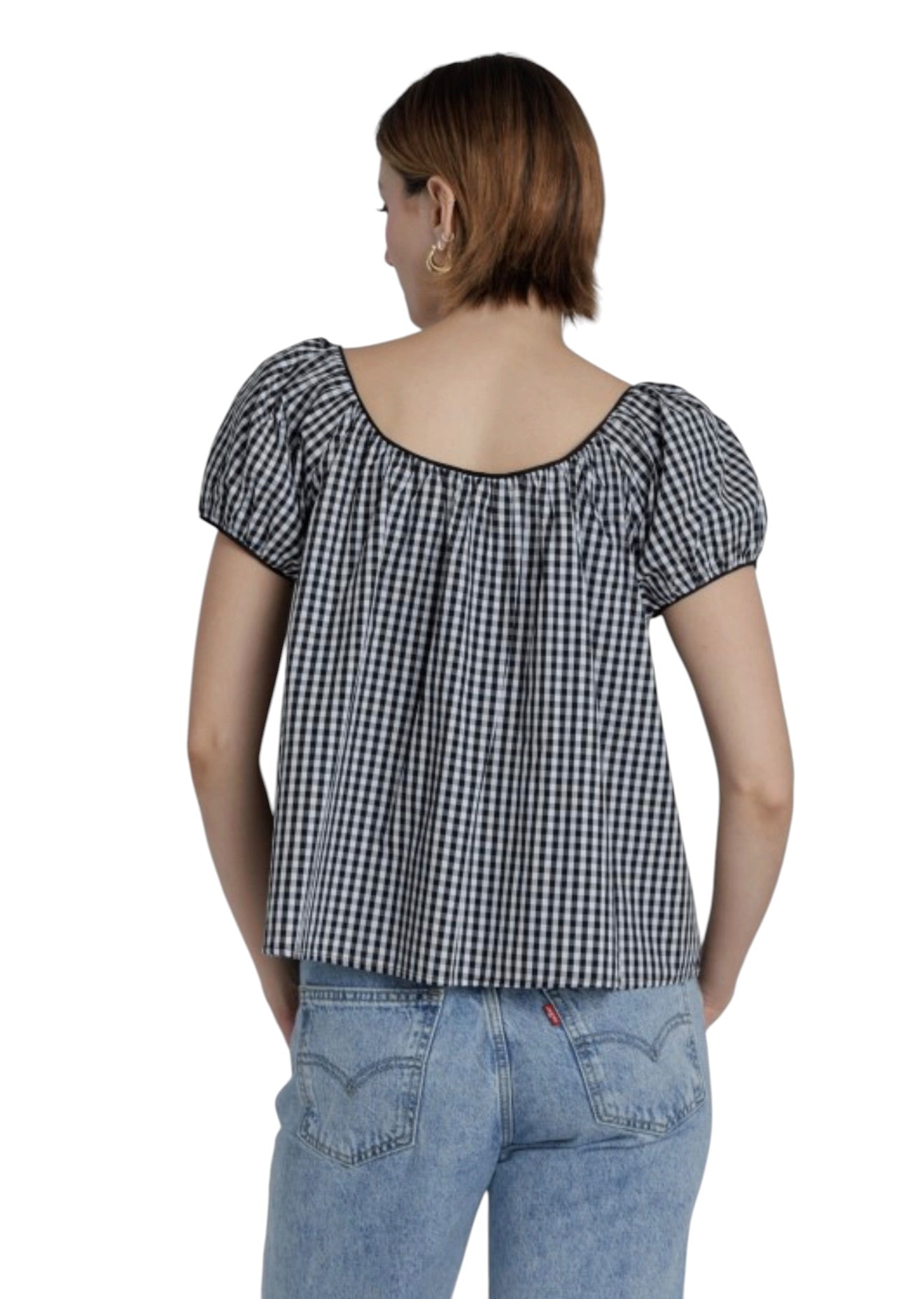 Gingham Babydoll Top - 2 Colors