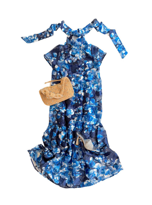 Rose Maxi in Cobalt