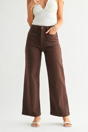Patch Pocket Denim in Walnut
