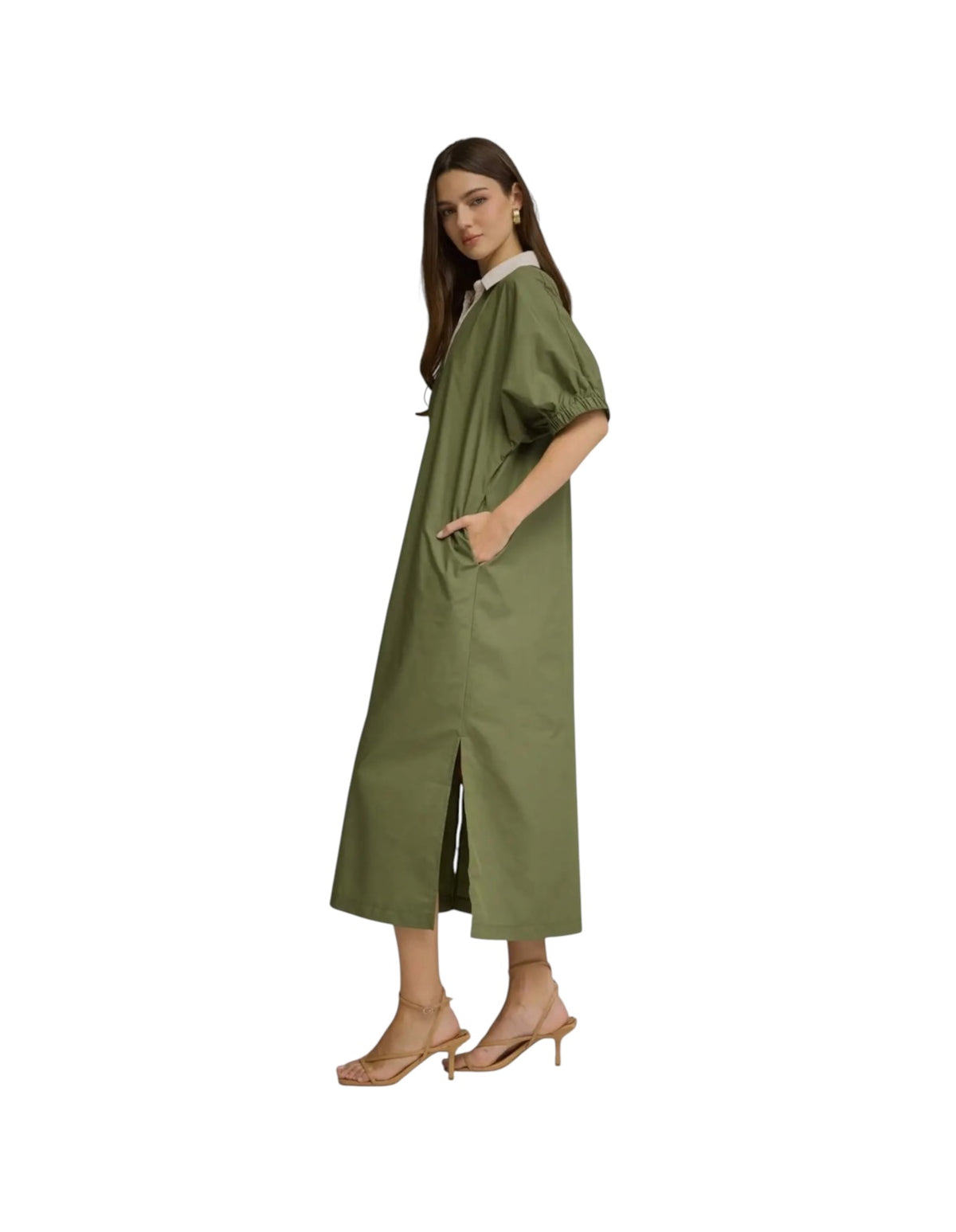 Poplin Center Band Midi- 2 Colors