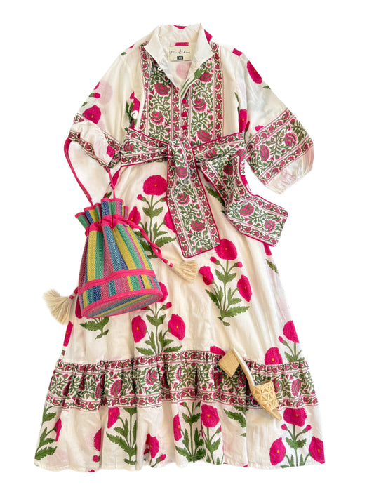 State Street Maxi in Pink Marigold