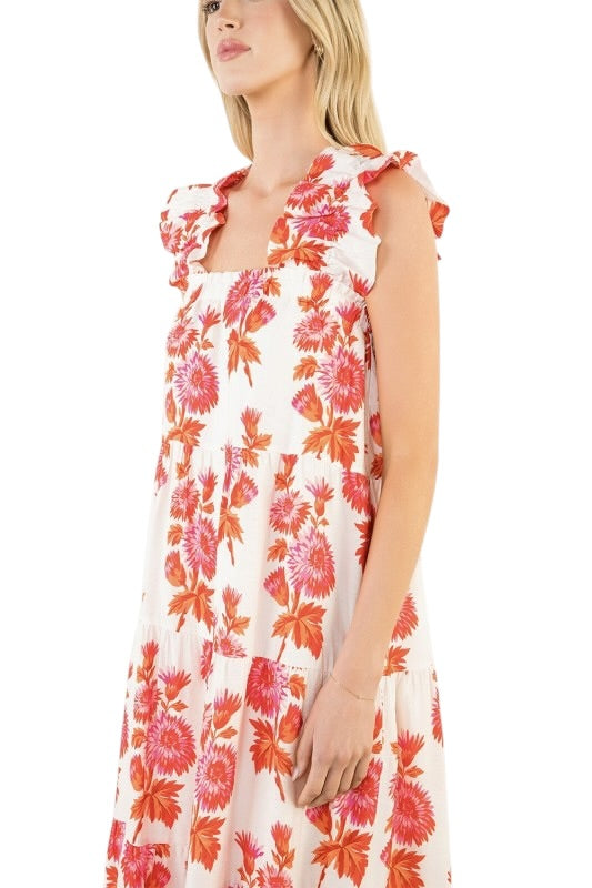 Pink & Orange Daliha Midi