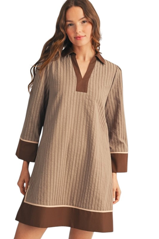 Mocha & Chocolate Shirt Dress