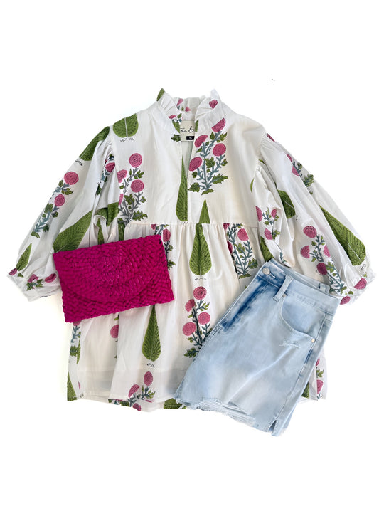 Stella Top in Pink Marigold