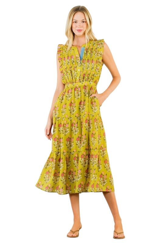 Citron Florals Midi