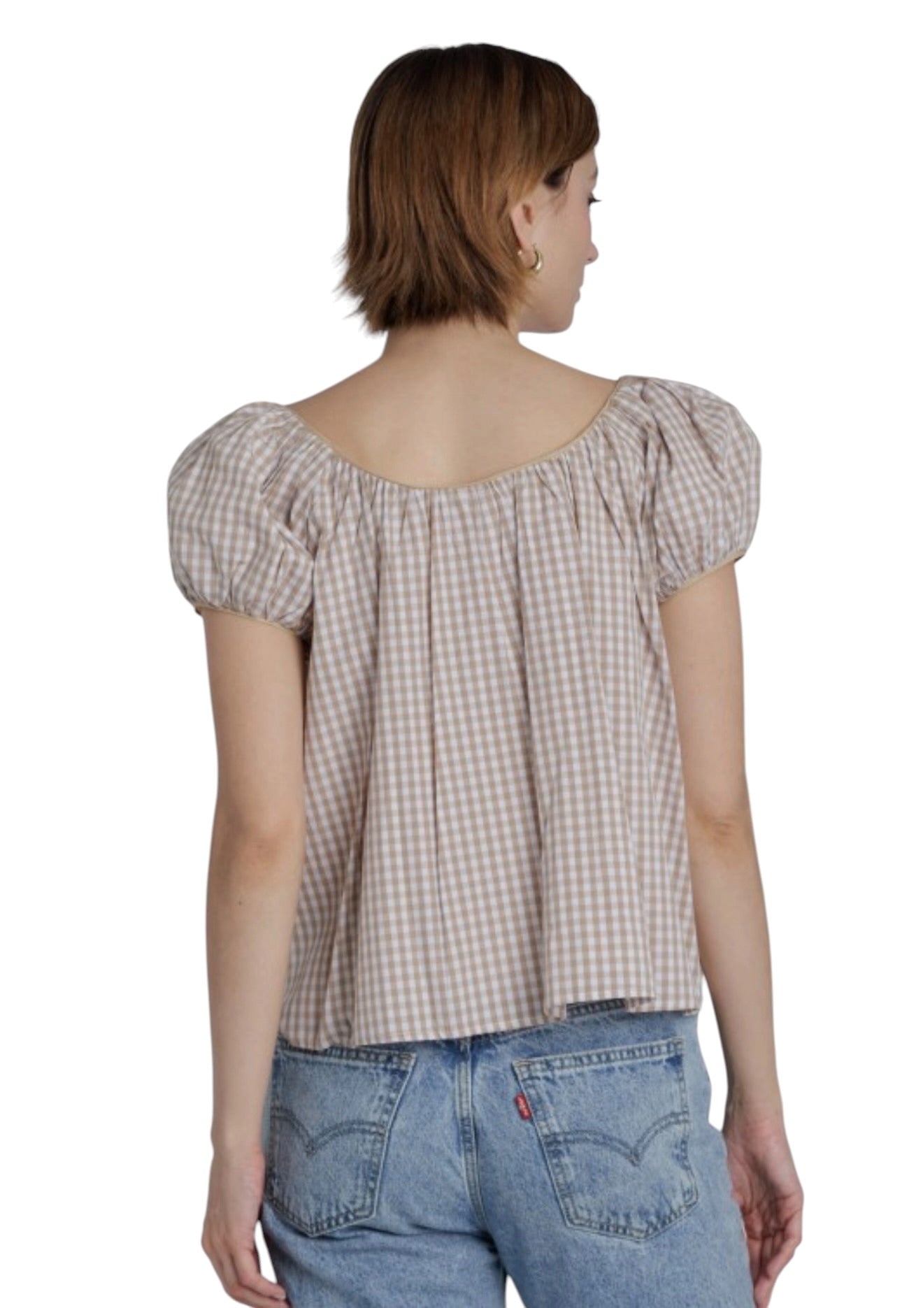 Gingham Babydoll Top - 2 Colors