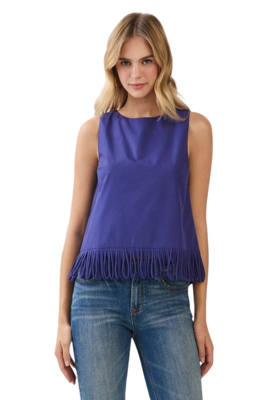 Fringe Hem Tank- 3 Colors