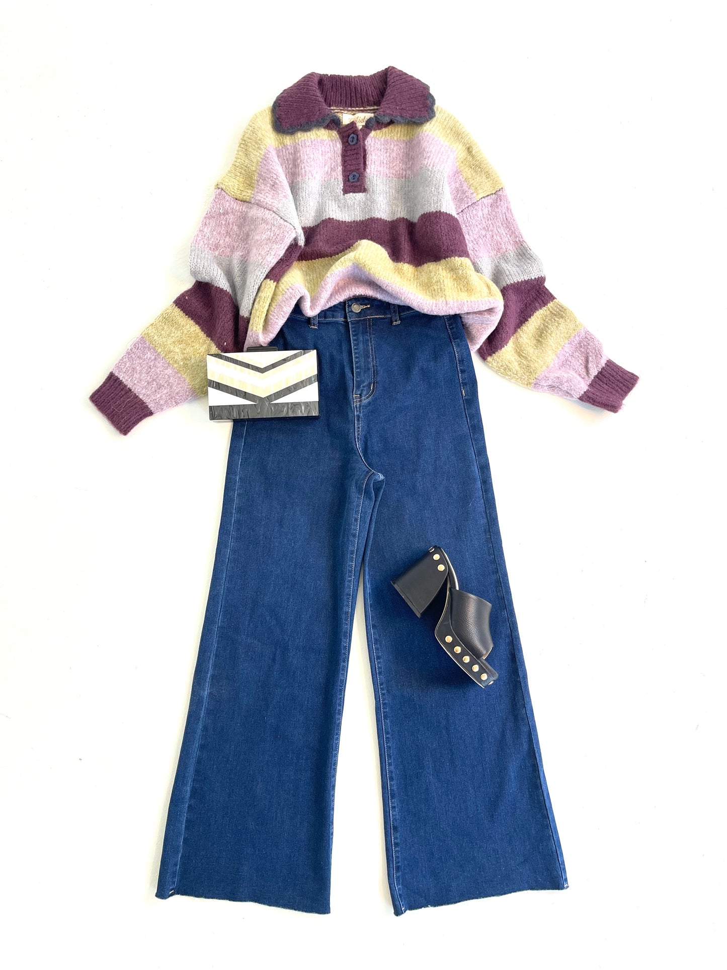 Plum Stripe Sweater