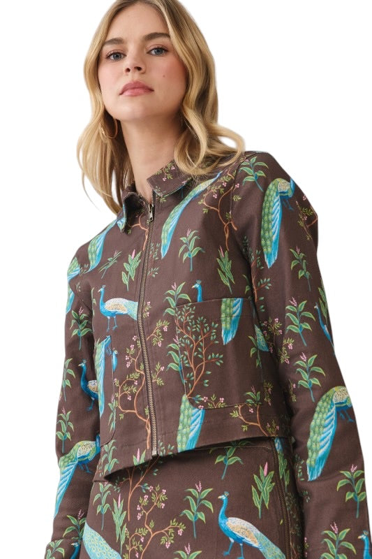 Chocolate & Turquoise Peacock Set
