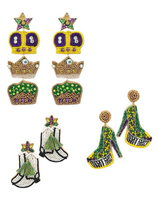Mardi Pardi Earrings- 3 Styles