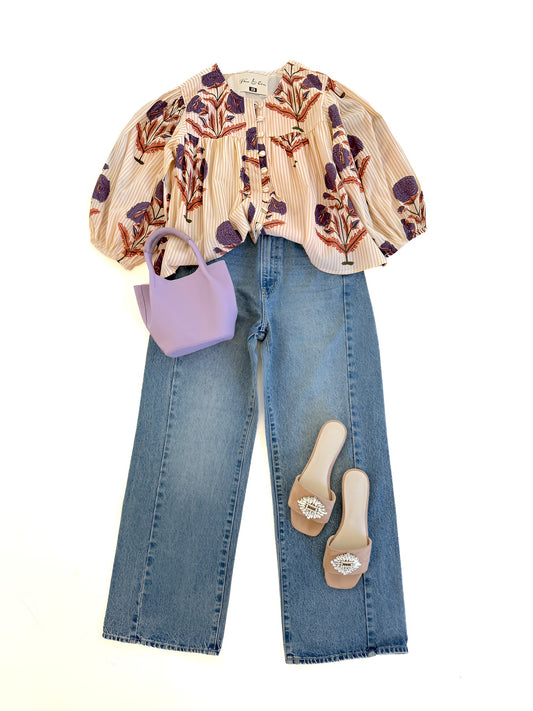 Annie Top in Purple Marigold