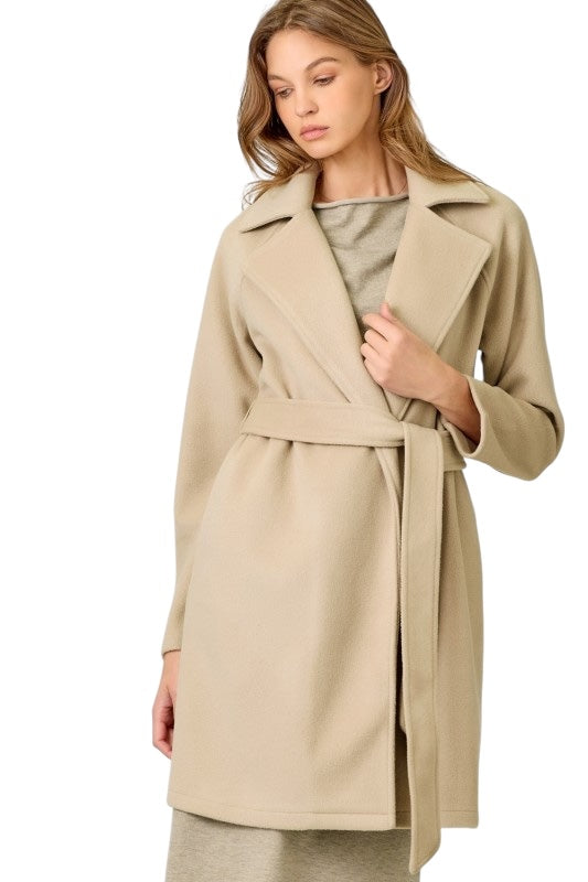 Lapel Collar Coat - 2 Colors