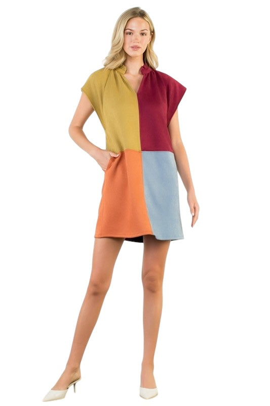 Suede Colorblock Shift