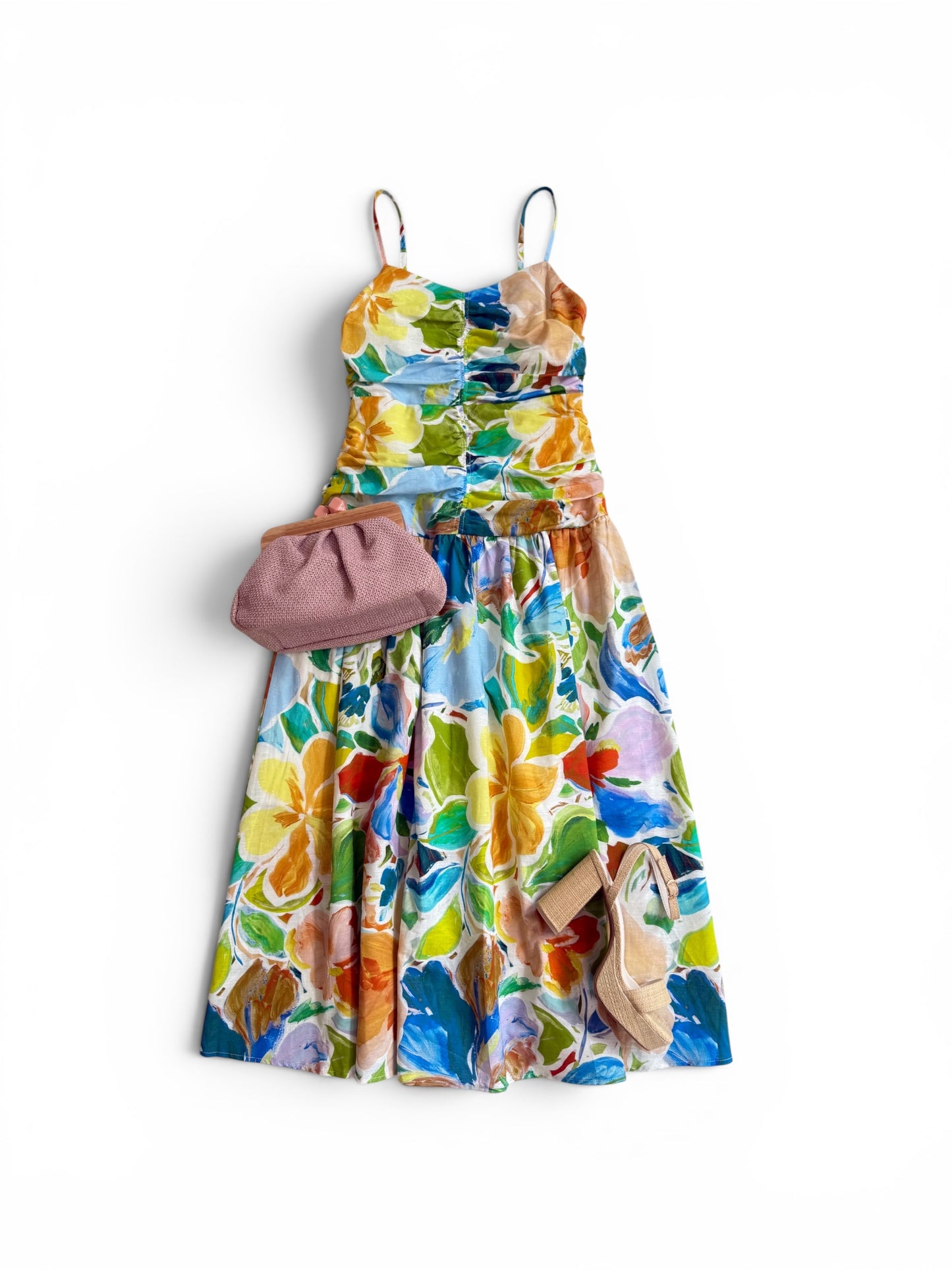 Abstract Floral Midi