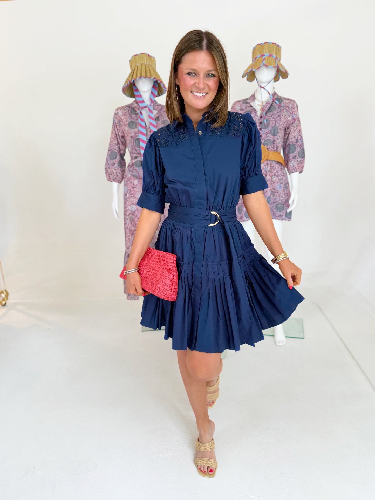 Belted Poplin Mini - 2 Colors